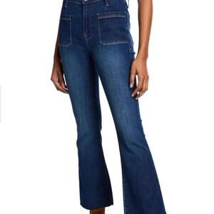 Frame Denim Dark Wash Le Bardot Crop Flare Size 26